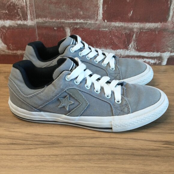 Converse Other - Converse Sneakers Girls Size 3 All Star Gray Lace Up Low Top Shoes